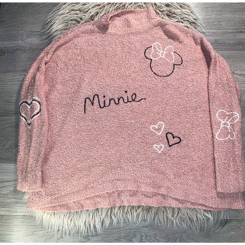 Disney Minnie mouse women's pink sweater
